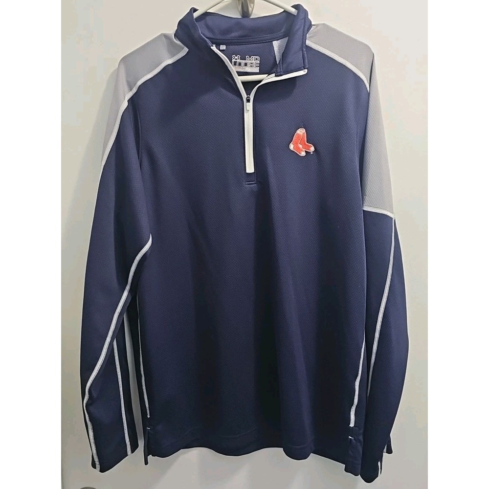 UA Boston Red Sox 1/4 Zip Mens Size Med.